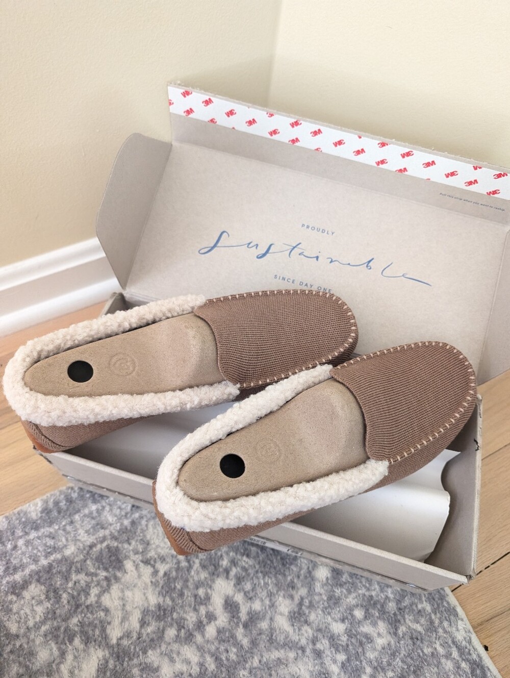 Rothy's The Slipper Merino Wool Nutmeg Size 9
